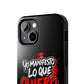 Funda para teléfono "Yo manifiesto lo que quiero" - Negro