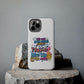 Funda para teléfono "Yo vivo en propio espacio y tiempo" - Blanco
