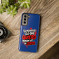 Funda para teléfono "Yo manifiesto lo que quiero" - Azul