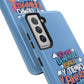 Funda para teléfono "Yo vivo en propio espacio y tiempo" - Celeste