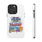 Funda para teléfono "Yo vivo en propio espacio y tiempo" - Blanco