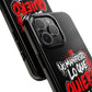 Funda para teléfono "Yo manifiesto lo que quiero" - Negro
