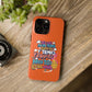 Funda para teléfono "Yo vivo en propio espacio y tiempo" - Naranja