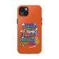 Funda para teléfono "Yo vivo en propio espacio y tiempo" - Naranja