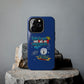 Funda para teléfono "Todo lo que veo en mi imaginación" - Azul