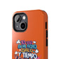 Funda para teléfono "Yo vivo en propio espacio y tiempo" - Naranja
