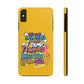 Funda para teléfono "Yo vivo en propio espacio y tiempo" - Amarillo