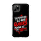 Funda para teléfono "Yo manifiesto lo que quiero" - Negro