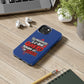 Funda para teléfono "Yo manifiesto lo que quiero" - Azul