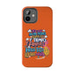 Funda para teléfono "Yo vivo en propio espacio y tiempo" - Naranja