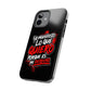 Funda para teléfono "Yo manifiesto lo que quiero" - Negro