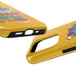 Funda para teléfono "Yo vivo en propio espacio y tiempo" - Amarillo