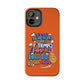 Funda para teléfono "Yo vivo en propio espacio y tiempo" - Naranja