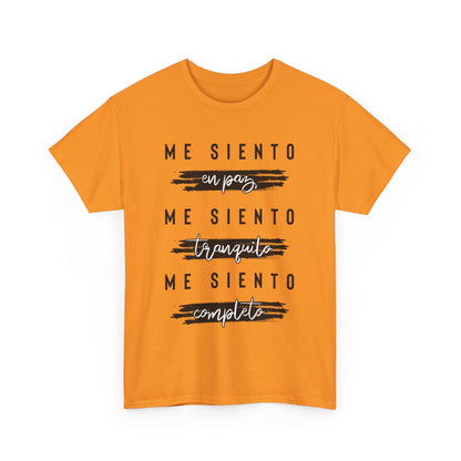 Playera Unisex "Me siento en paz"