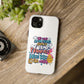 Funda para teléfono "Yo vivo en propio espacio y tiempo" - Blanco