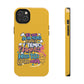 Funda para teléfono "Yo vivo en propio espacio y tiempo" - Amarillo