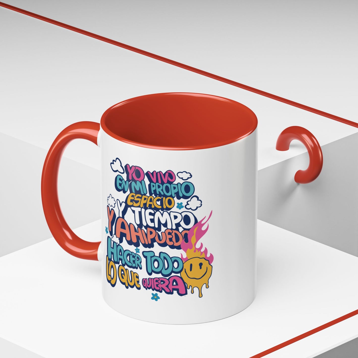 Taza "Yo vivo en mi propio espacio y tiempo" 11 oz