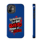 Funda para teléfono "Yo manifiesto lo que quiero" - Azul