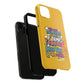 Funda para teléfono "Yo vivo en propio espacio y tiempo" - Amarillo