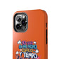 Funda para teléfono "Yo vivo en propio espacio y tiempo" - Naranja