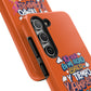 Funda para teléfono "Yo vivo en propio espacio y tiempo" - Naranja