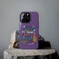 Funda para teléfono "Yo vivo en propio espacio y tiempo" - Lila