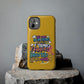 Funda para teléfono "Yo vivo en propio espacio y tiempo" - Amarillo