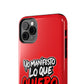 Funda para teléfono "Yo manifiesto lo que quiero" - Rojo