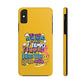 Funda para teléfono "Yo vivo en propio espacio y tiempo" - Amarillo