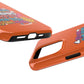 Funda para teléfono "Yo vivo en propio espacio y tiempo" - Naranja