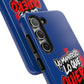 Funda para teléfono "Yo manifiesto lo que quiero" - Azul
