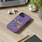 Funda para teléfono "Yo vivo en propio espacio y tiempo" - Lila