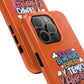 Funda para teléfono "Yo vivo en propio espacio y tiempo" - Naranja