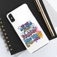 Funda para teléfono "Yo vivo en propio espacio y tiempo" - Blanco