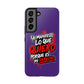 Funda para teléfono "Yo manifiesto lo que quiero" - Violeta
