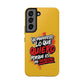 Funda para teléfono "Yo manifiesto lo que quiero" - Amarillo