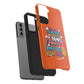 Funda para teléfono "Yo vivo en propio espacio y tiempo" - Naranja