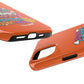 Funda para teléfono "Yo vivo en propio espacio y tiempo" - Naranja