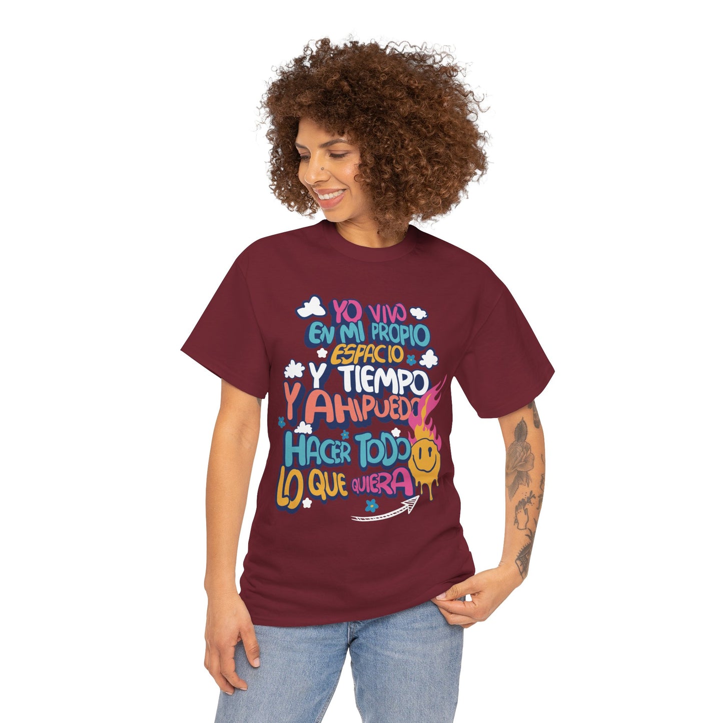 Playera Unisex "Yo vivo en mi propio espacio y tiempo"