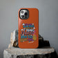Funda para teléfono "Yo vivo en propio espacio y tiempo" - Naranja