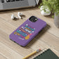 Funda para teléfono "Yo vivo en propio espacio y tiempo" - Lila