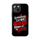 Funda para teléfono "Yo manifiesto lo que quiero" - Negro