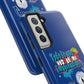 Funda para teléfono "Todo lo que veo en mi imaginación" - Azul