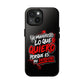 Funda para teléfono "Yo manifiesto lo que quiero" - Negro