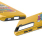 Funda para teléfono "Yo vivo en propio espacio y tiempo" - Amarillo