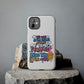 Funda para teléfono "Yo vivo en propio espacio y tiempo" - Blanco
