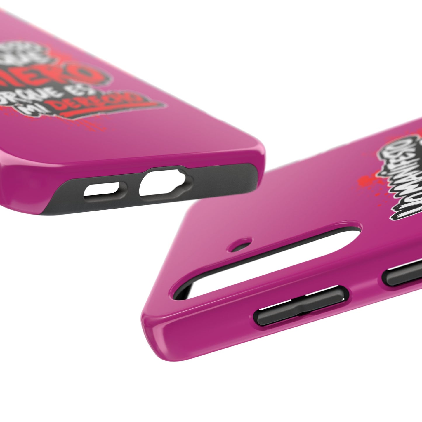 Funda para teléfono "Yo manifiesto lo que quiero" - Fucsia