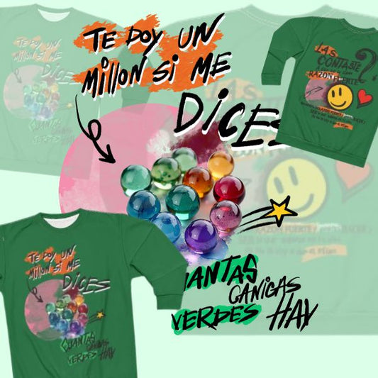 Sudadera Unisex Verde"Te doy un millón si .. "